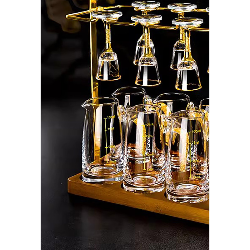 Porte-verres à vin doré de luxe