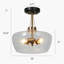 Plafonnier semi-encastré à dôme simple 3 lumières 12 po Marrina