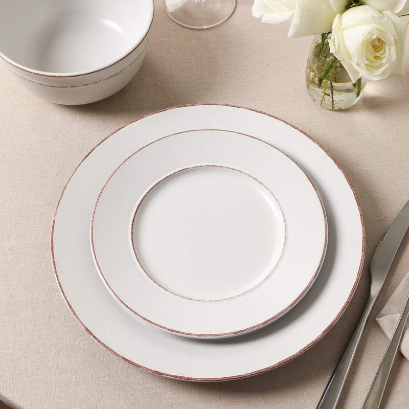 Earth & Clay Hazel 12-Piece Dinnerware Set Stoneware, Gray