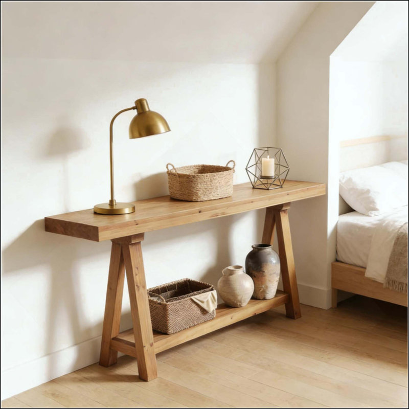 Natural Style Coffee Table,Wood Entryway Table,Stylish Console Table