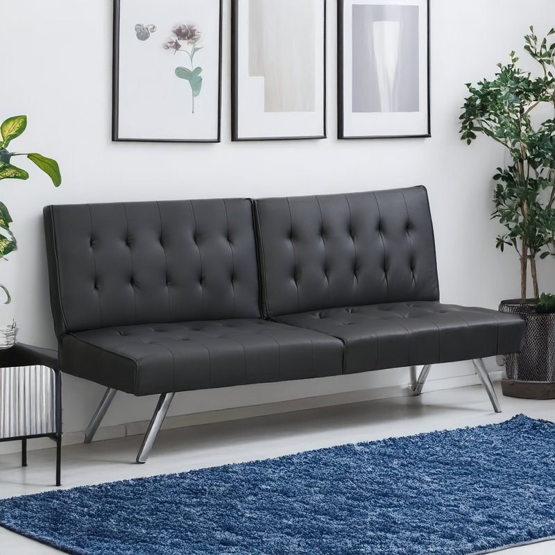 Futon canapé-lit simple chaise lit salon chaise longue