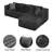 L-Shaped Modular Upholstery Boneless Sofa-355883050-355883052