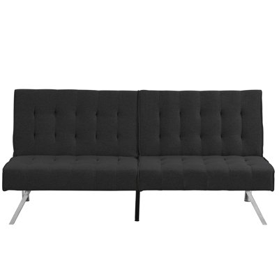 Multifunctional Black Bed With Wood Frame And Corrosion Finish In Fine Craftsmanship