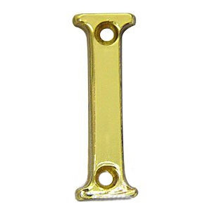 Villa 1.5'' H Brass House Letter