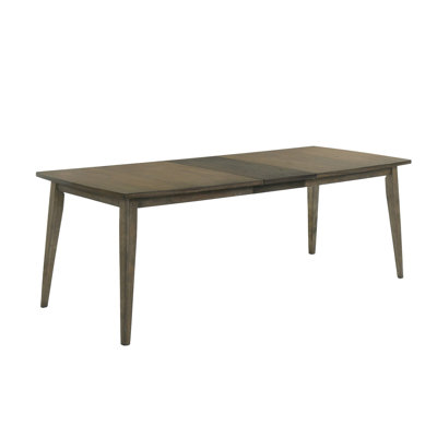 Rectangle Dining Table With 16-Inch Wide Extension Leaf In Vintage And Dark Walnut