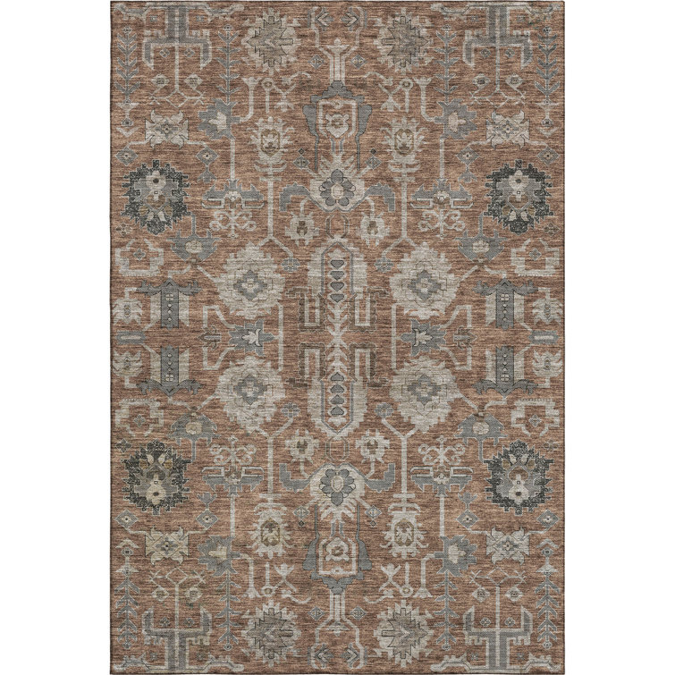 Premium Machine Washable Prisco Paprika Rug