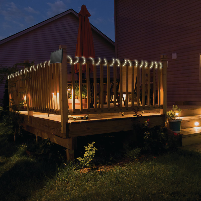 100 - Bulb 480'' Solar Powered LED Rope String Light