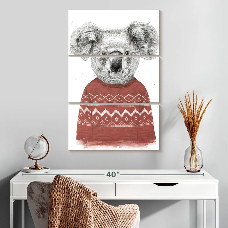 Brampt Winter Koala, 45" H x 28" W