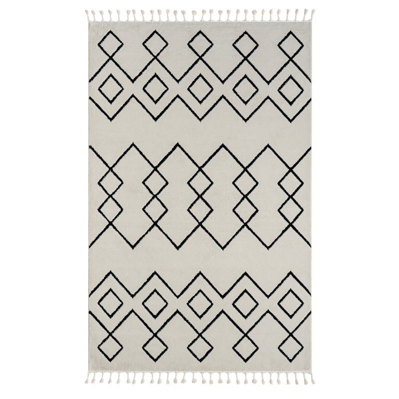 Mystic Tapis white Rug, Rectangle 200 x 290cm