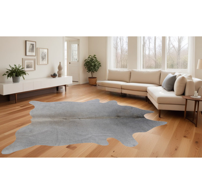 Tapis gris / beige Barlett, Nouveauté 6 pi x 7 pi