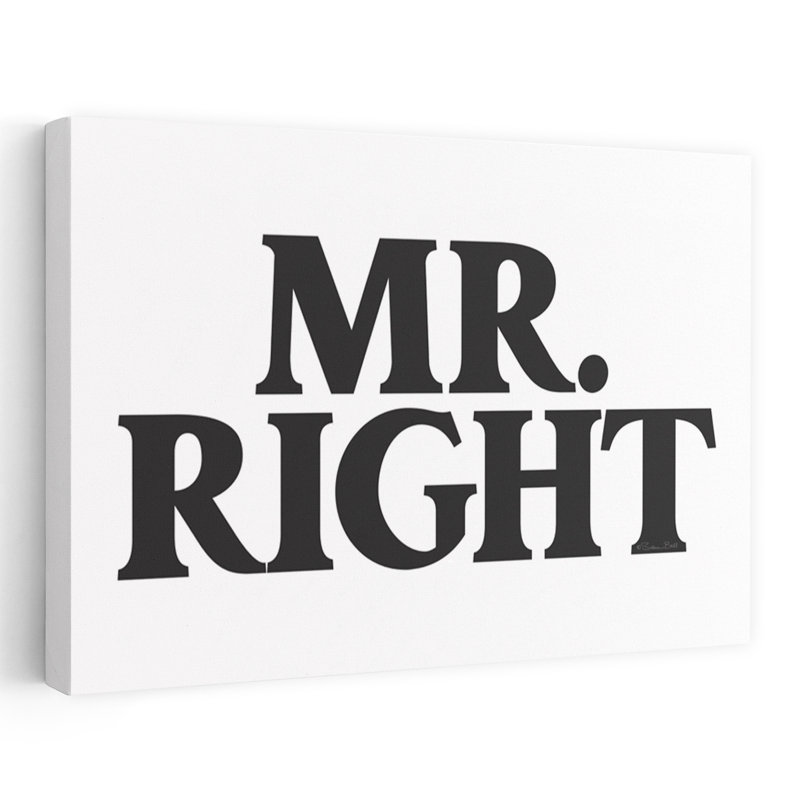 Mr. Right, art contemporain abstrait, H 24 po x l 36 po