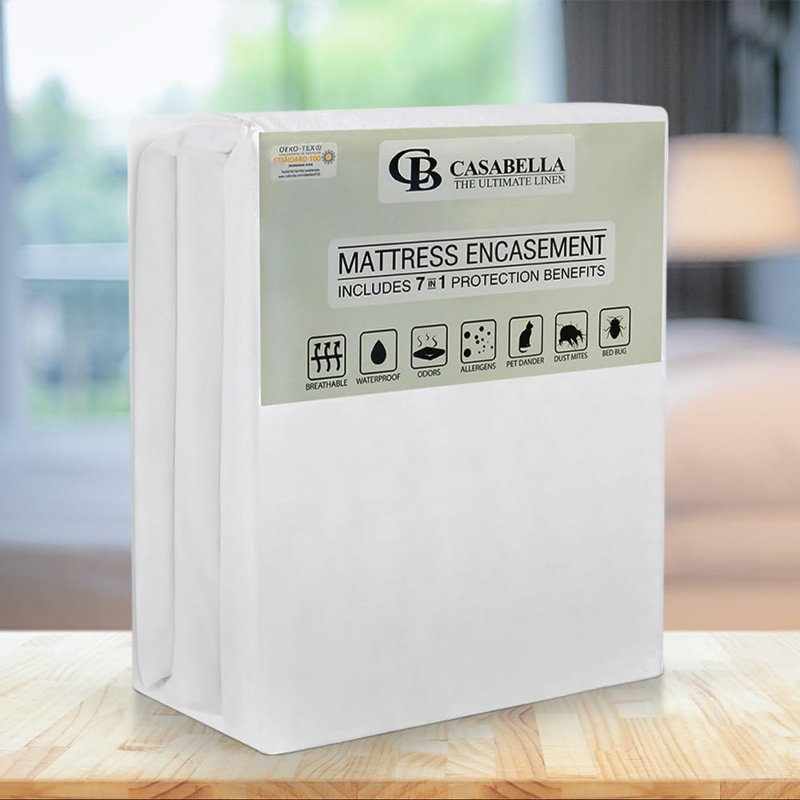 Zip Mattress Protector Case Pack, Small Double (4')