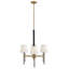 Saunders 45" Six-Light Shaded Linear Chandelier