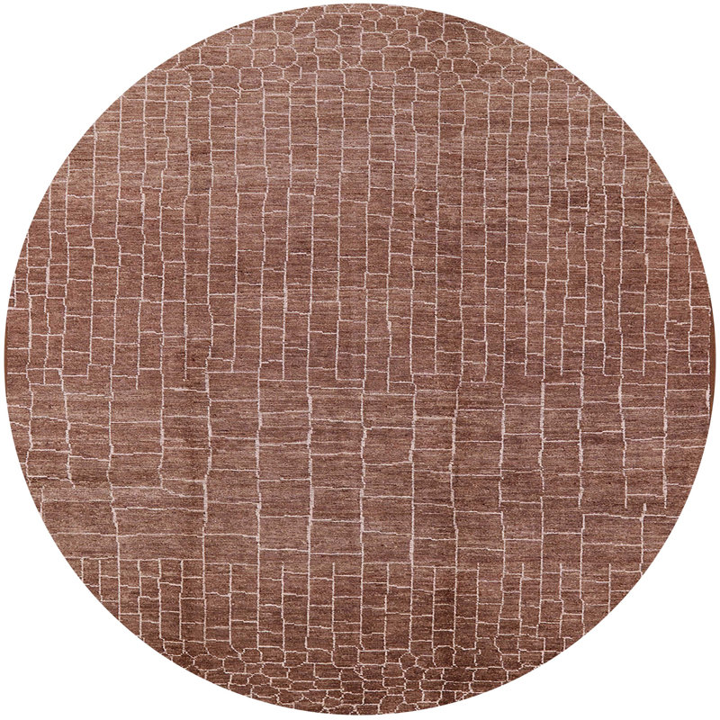 Moroccan Indoor Rug, Round 8'