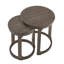 Ensemble de tables basses en bois courbé de 24 pouces, tables d'appoint rondes de style rustique Mid-Century rondes pour salon, bureau, appartement, brun foncé | Idée de cadeau-1031686367