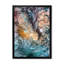 Marbre luxueux turquoise liquide, art mural moderne sur toile-1337179510-1337179509