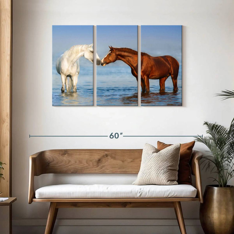 Beach Horses, 28" H x 45" W