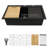 Durable Quartz Composite Kitchen Sink with Quiet Operation and Easy-Clean Design, Perfect for Modern Kitchens