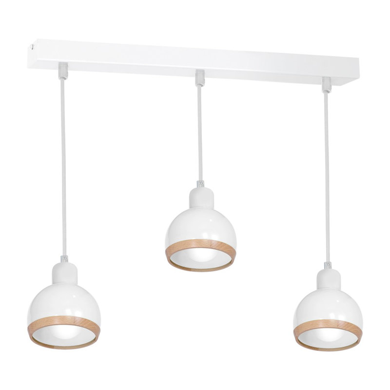 Petrarch 3 - Light Dome Pendant, White