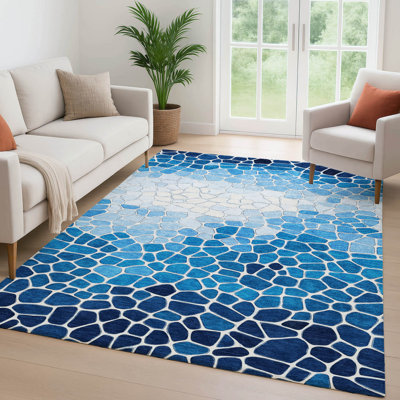 Premium Machine Washable Mayfield AMF2190 geometric Rug