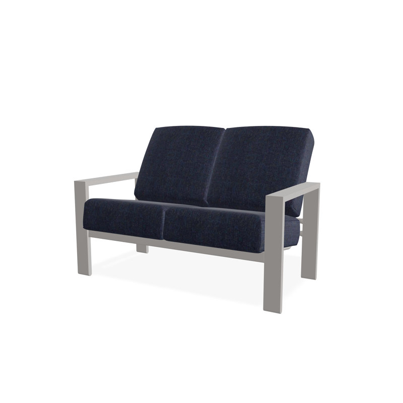 Causeuse Larssen, Spectre indigo Sunbrella®, Gris chaleureux