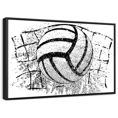 «Grunge Volleyball Canvas Print»