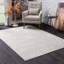 Tapis gris clair en polypropylène fabriqué à la machine-1252589652