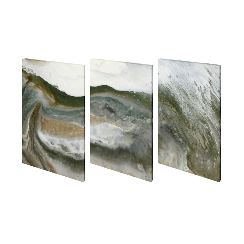 Equatorial Drift I by Gabrielle Crawford a Hand Embelished Textured Canvas, 60" H x 40" W x 1.5" D