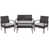 Structure noire / coussins gris est en rupture de stock