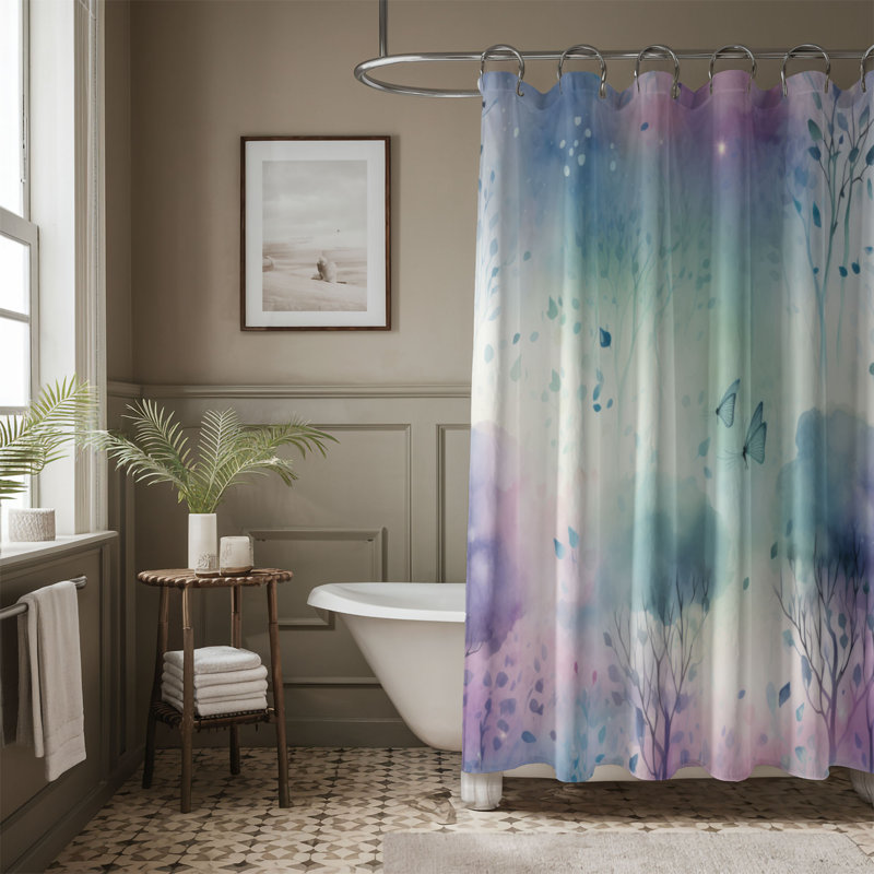 Rideau de douche Woodland Beauty - Premium, H 74 po x l 71 po