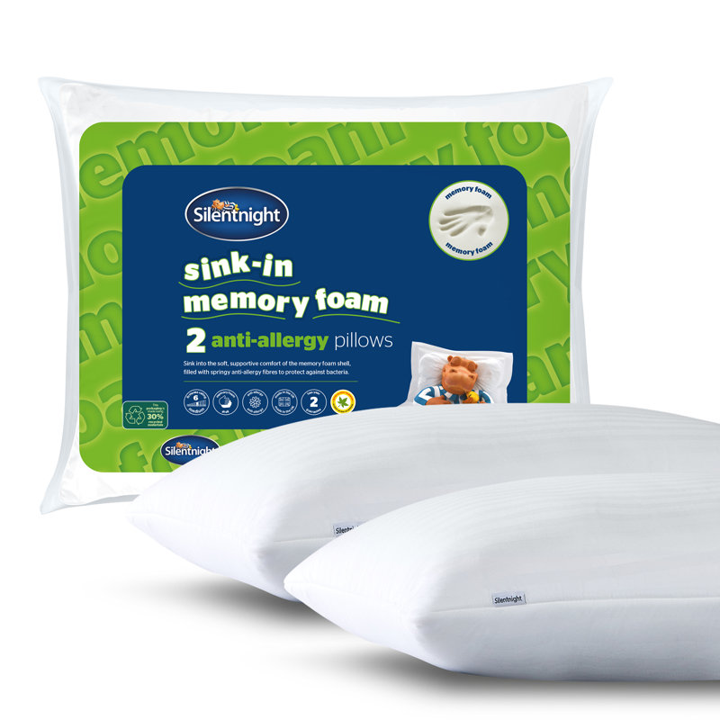 Silentnight Sink In Anti Allergy Memory Foam Shell Pillows