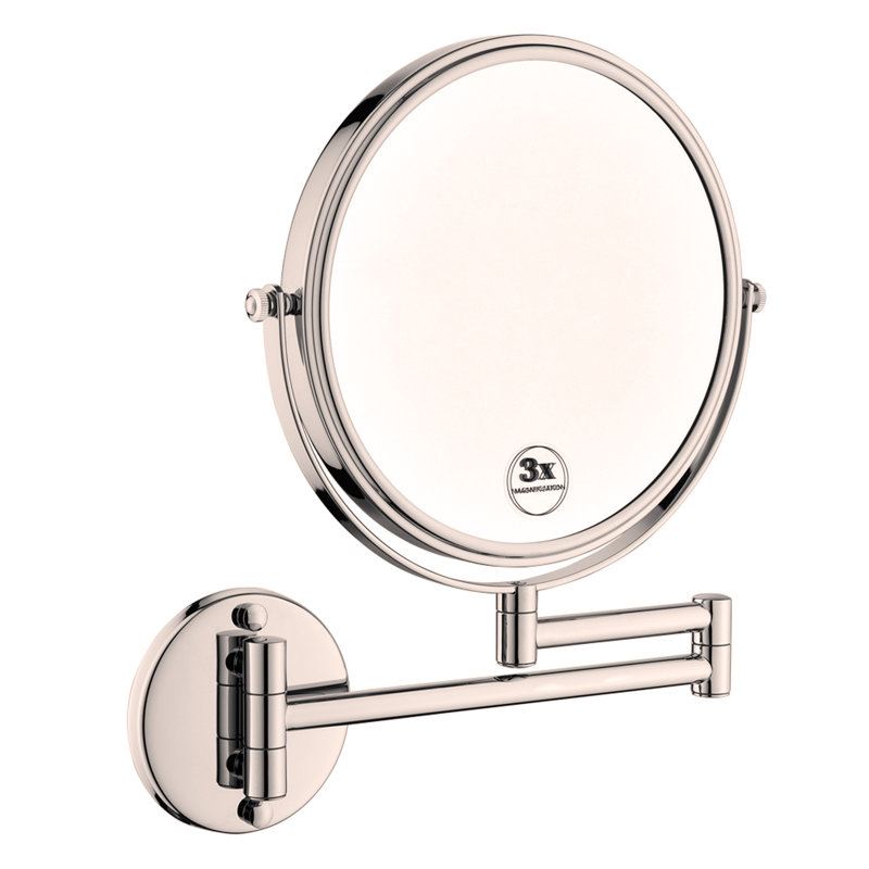 Extension de miroir de meuble-lavabo mural 8 pouces, Chrome
