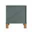 Table de chevet 2 tiroirs, rangement en bois de qualité supérieure avec design cannelé élégant-129598596