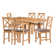 Hatcher 6 - Person Extendable Solid Oak Dining Set