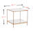 Centeio Glass Top End Table-1423037207