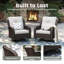 Fauteuil club pivotant avec coussins -2113658341