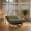 Fauteuil à billes avec dossier, structure en bois massif-133475542