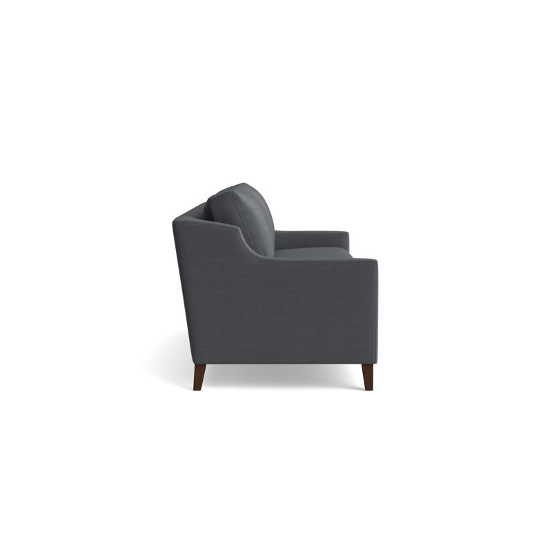 Gigi No Skirt 85 Sofa, Performance Linen - Charcoal, Sienna