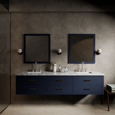 Castor 84 in W x 22 in D Double Bath Vanity