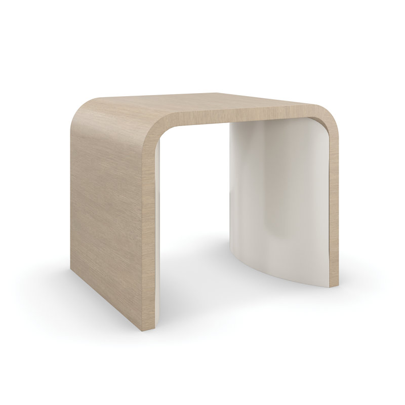 Movement Solid Wood Sled End Table