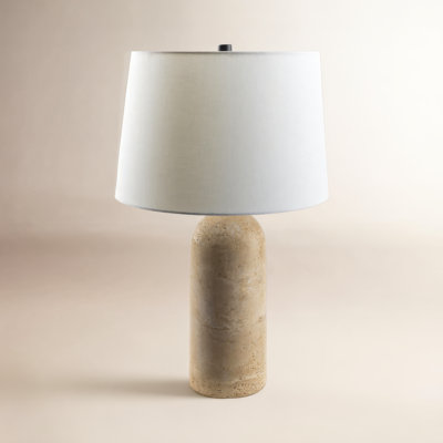 Holderness Travertine Table Lamp