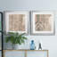 «Faded Textile I», ensemble de 2 reproductions d'art sur toiles encadrées-1781813233-1791886028-1791886026