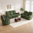 L'ensemble de salon inclinable 3 pièces Sherry comprend un fauteuil inclinable de 34 po. Canapé inclinable manuel 80 po et canapé inclinable manuel 67 po