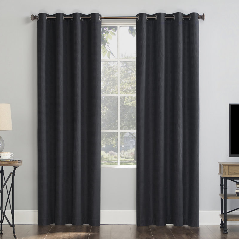 Panneau de rideau 100% occultant avec œillets Sun Zero Array, Blanc colombe, l 50 po x L 96 po