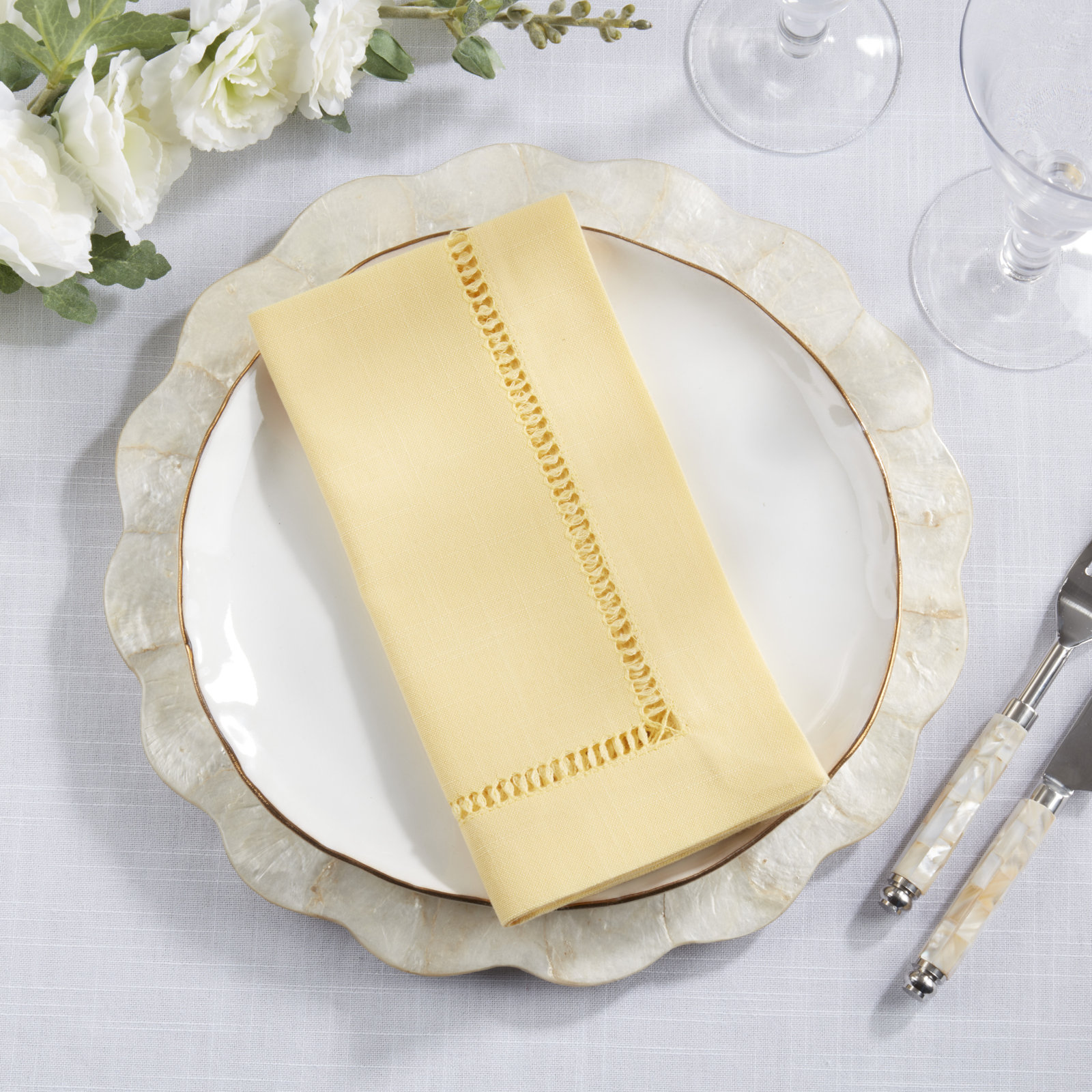 Cowen 20" Napkin, Yellow, 20" Square