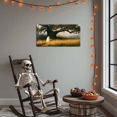 Art mural fantôme sur toile Halloween
