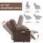Grand fauteuil inclinable électrique avec massage et chaleur-1481942619