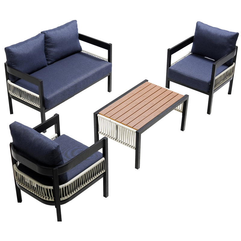 Fer d'extérieur avec table Ustyle. Imperméable, antirouille. Usure - Pe. Cadre. Pour la cour, la terrasse, l'extérieur. Facile à assembler. Gris choix d'eau, rouille Fabrication fine et robuste. Assemblage.