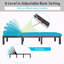 Chaise longue rembourrée réglable en rotin Dizzie-1728108772