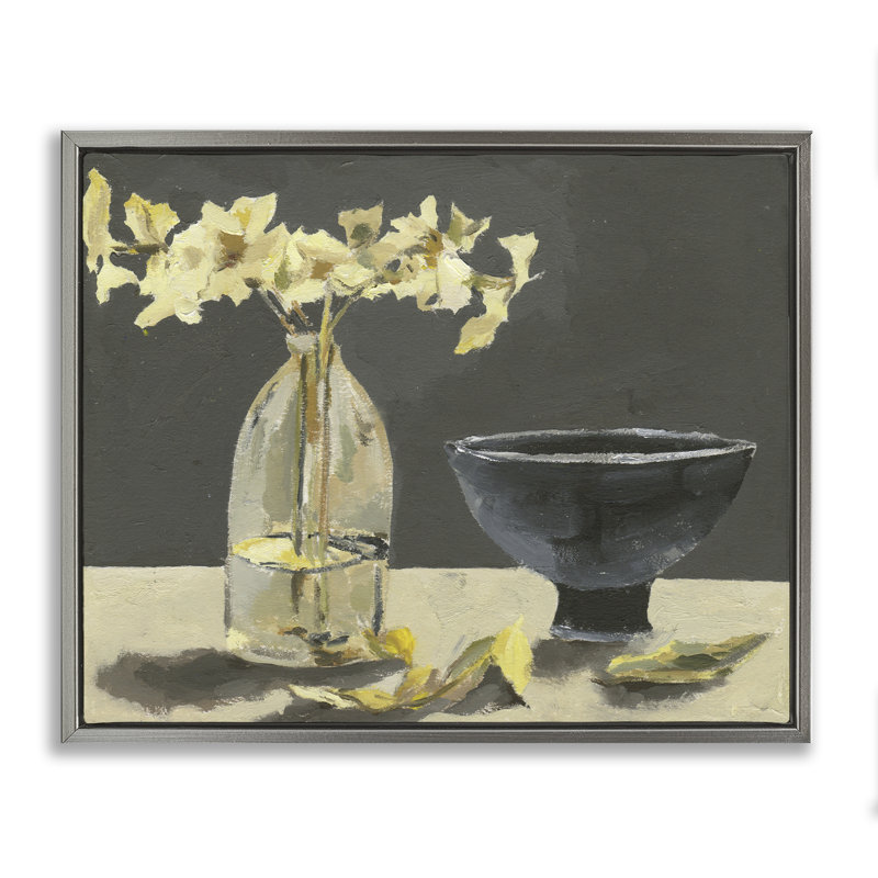 Nature morte, art mural encadré avec composition flottante, design par Melissa Wang, H 17 po x l 21 po